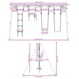 Outdoor Swing Set with Swings. Trapeze. Ladder 3283611