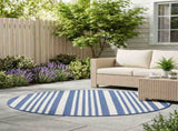 In- and Outdoor Rug OLITE Natural and Navy Blue 160cm 100% PP 42043754