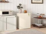 91 Litre Freestanding Under Counter Fridge Freezer, Small Fridge with Chiller Box, Adjustable T3398P378863