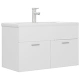 Sink Cabinet with Built-in Basin White Engineered Wood 3071279