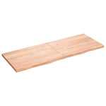 Bathroom Countertop Light Brown 160x60xcm Treated Solid Wood 3156159