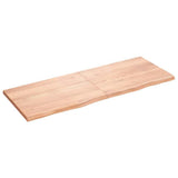 Bathroom Countertop Light Brown 160x60xcm Treated Solid Wood 3156159