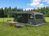Tunnel Tent Army Green 366 x 244 x 198 cm Polyester and Steel 42028668