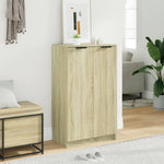 Shoe Cabinet Sonoma Oak 59x35x100.5 cm Engineered Wood 811442