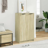 Shoe Cabinet Sonoma Oak 59x35x100.5 cm Engineered Wood 811442