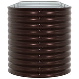 Garden Raised Bed Brown 320 x 80 x 81 cm Steel 42008133
