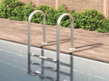 Pool Ladder 54x38x158 cm 304 Stainless Steel 93458