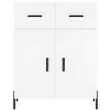 Highboard White 69.5x34x180 cm Engineered Wood 3198153