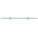 ZNTS Floating Shelves 2 pcs Glass 80x20 cm 8 mm 3051523