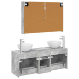 Bathroom Furniture Set 4 pcs Concrete Grey 3406746