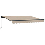 Retractable Awning Beige 250 x 200 cm Fabric 3329430