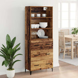 Highboard Old Wood 69.5 x 34 x 180 cm Engineered Wood 3415739