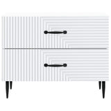 Bedside Cabinet White 62 x 34.5 x 47.5 cm Engineered Wood 894775