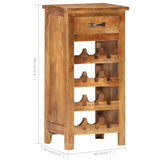 Wine Cabinet 40x30x80 cm Solid Acacia Wood 287482