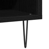 Record Cabinet Black Oak 85 x 38 x 48 cm Engineered Wood 862897