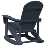 Adirondack Rocking Chairs 2 pcs Navy Blue HDPE 3335835