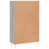 Highboard Grey Sonoma 69.5x31x115 cm Engineered Wood 830314