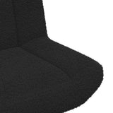 Swivel Chair Black 63 x 75 x 76 cm Sheepskin 42007338