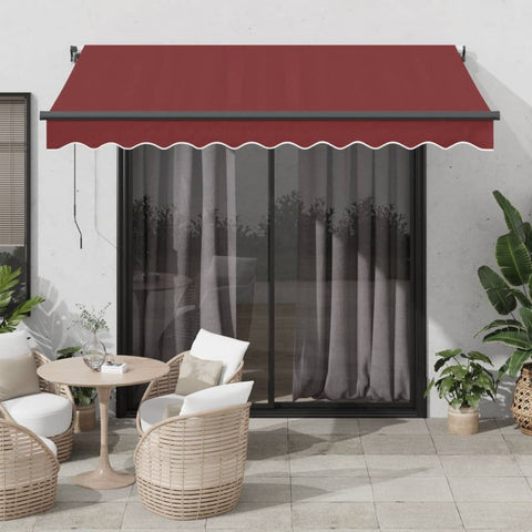 Automatic Retractable Awning Burgundy 350x250 cm 3310184