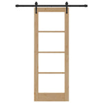 Sliding Door Manual ORKDAL Brown 73.5 x 198.5 cm Wood and metal 3332435