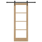 Sliding Door Manual ORKDAL Brown 73.5 x 198.5 cm Wood and metal 3332435