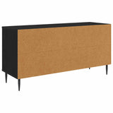 TV Cabinet BORNE 102 x 33 x 51 cm Black Oak Engineered Wood 8007056