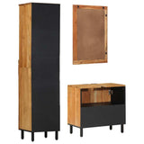 Bathroom Cabinet Set 3 pcs Natural 38 x 33 x 160 cm 3310013