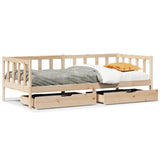 Daybed with Drawers without Mattress 80x200 cm Solid Wood 3302075
