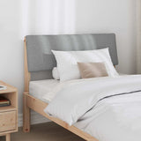 Upholstered Headboard Light Grey 90 cm Solid Pine Wood 879139