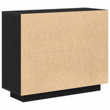 Sideboard Black Oak 92 x 35 x 75 cm Engineered Wood 862750