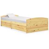 Bed Frame with 2 Drawers without Mattress 90x200 cm 322154