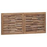 Bed Headboard Natural Solid Teak Wood 42024548