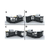 Outdoor Kitchen Barbecue Missouri 4 Burners 40428