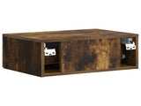 Wall-Mounted Bedside Cabinet 2 pcs Smoked Oak 49 x 34.5 x 20 cm 899306