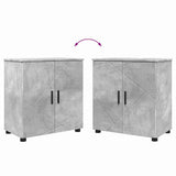 Bathroom Furniture Set Wall-mounted 2 pcs Concrete Grey 3392936