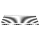 Replacement Fabric for Awning Anthracite and White 5x3 m 311991
