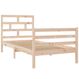 3101268 Bed Frame without Mattress Solid Wood 90x200 cm