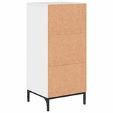 Bathroom Cabinet with Drawer High Gloss White 39.5 x 36 x 88 cm 883398