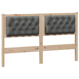 Headboard Other Brown and dark grey 150 cm Solid pine wood 879005