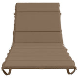 Sunlounger Cushion GEMERT 100% Polyester Taupe 200 x 80 x 3 cm 948560