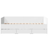 Daybed White Engineered wood Single 3280825