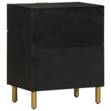 Bedside Cabinet Black 50x33x60 cm Engineered Wood 4017659