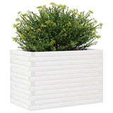 Garden Planter White 70x40x46 cm Solid Wood Pine 3282440