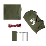 Camping Tarp Olive Green 462x306x211 cm Waterproof 4009609