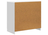 Sideboard High Gloss White 66 x 34.5 x 87 cm Engineered Wood 895739