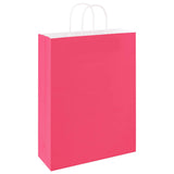 Paper Bags 250 pcs with Handles Pink 32x12x42 cm 4101676