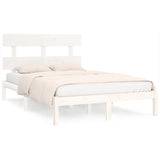 Bed Frame without Mattress White 180x200 cm Super King Solid Wood 3104689