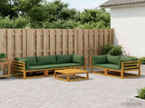 Sofa Set 6 pcs Natural Solid Acacia Wood 3417255