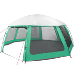 ZNTS Pool Tent with Removable Fly & Mesh Walls Sea Green 612x612 cm 4100638