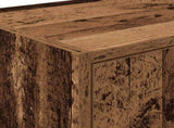 Garage Wall Cabinets 2 pcs Old Wood Engineered Wood 860640